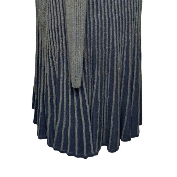 Express olive and black striped knit long sleeve sweater dress size M - Picture 6 of 13